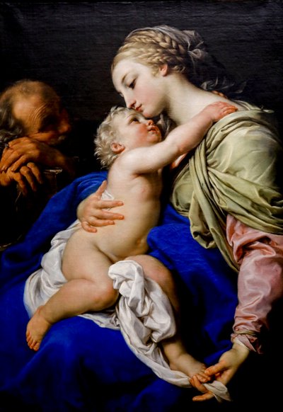 Kutsal Aile. 18. yüzyıl (tuval üzerine yağlı boya) by Pompeo Girolamo Batoni
