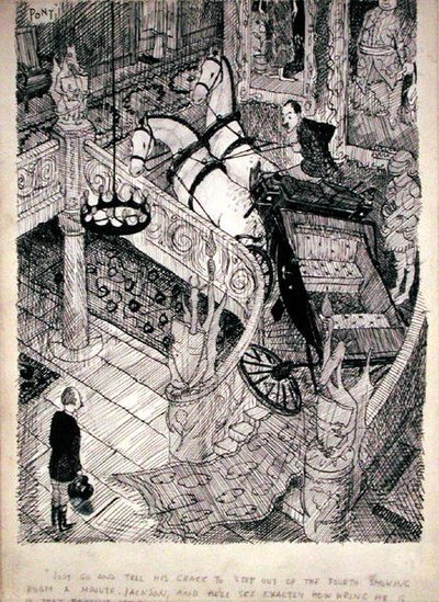 Punch, 7 Haziran 1937 (pen & kağıt üzerine mürekkep) by Pont