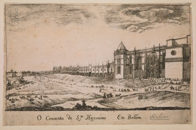 Jeronimos Manastırı, Belem bölgesinde, Portekiz 1662 by Portuguese School