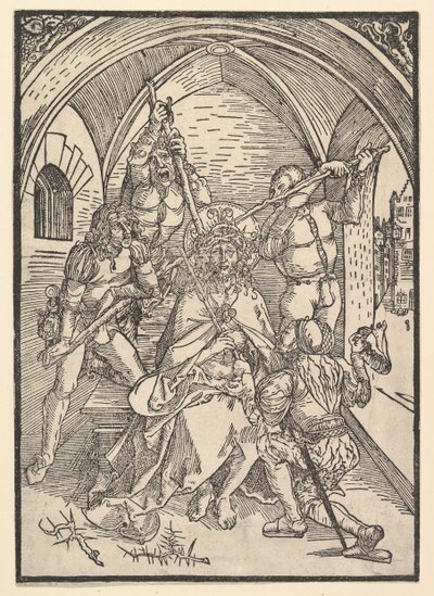 Dikenlerle Taçlandırılan İsa, M.Ö. 1500. by Possibly Albrecht Dürer