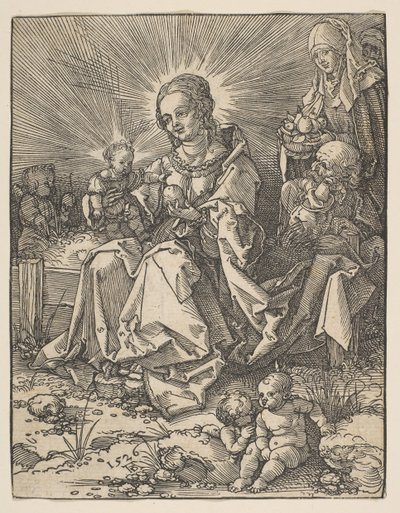 Otlu Bir Bankada Madonna, 1526. by Possibly Albrecht Dürer