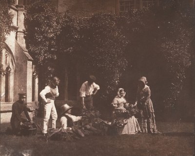 Meyve Satıcıları, ca. 1845. by Possibly by William Henry Fox Talbot.