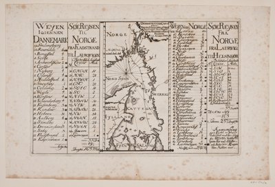 Ülkenin çevresindeki bölgeleri ile Skagerak ve Kattegat Haritası by Poul Isac Grønvold