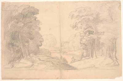 Ağaçlar ile manzara by Poul S. Christiansen