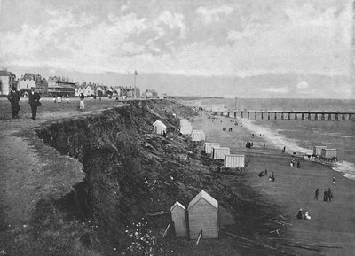 Clacton: Sahil, c1896 by Poulton and Co