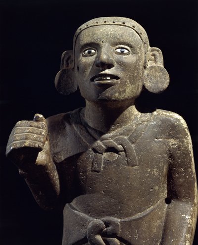 Kolomb öncesi medeniyet: bir Aztek rahibinin heykeli by Pre Columbian
