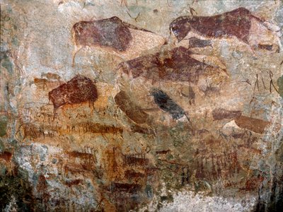 San insanlar tarafından yapılan mağara resimleri, MÖ 3. binyıl by Prehistoric Prehistoric