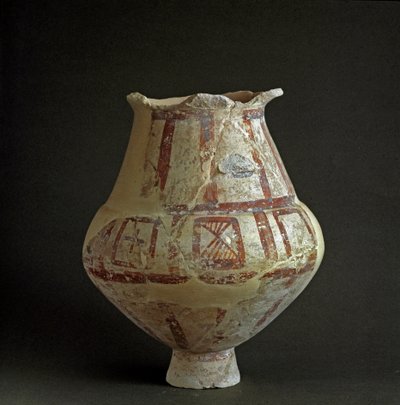 Etrüsk uygarlığı: Mattonara (Civitavecchia), Lazio nekropolünden pişmiş toprak vazo. MÖ 7-6 yüzyıl. Roma, Luigi Pigorini Ulusal Tarih Öncesi Etnografya Müzesi by Prehistoric Prehistoric
