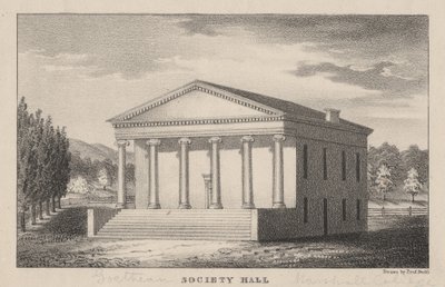 Goethean Toplum Salonu, Marshall Koleji, Mercersburg, PA, 1830 by Prof. Budd