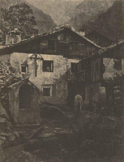 Kamera Çalışması: Bir Köy Köşesi, 1906. by Professor Hans Watzek