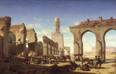 Halife El Haken Camii Harabeleri, Kahire, c.1840 by Prosper Georges Antoine Marilhat