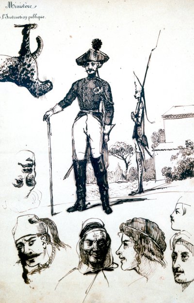 Çalışma, Bir Asker Zırhı, c1823-1870 by Prosper Merimee