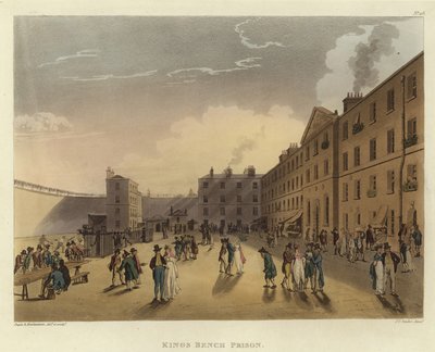 Kings Bench Hapishanesi by Pugin and Rowlandson