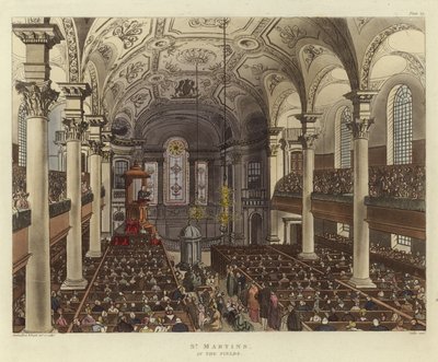 Tarlalarda St Martins by Pugin and Rowlandson