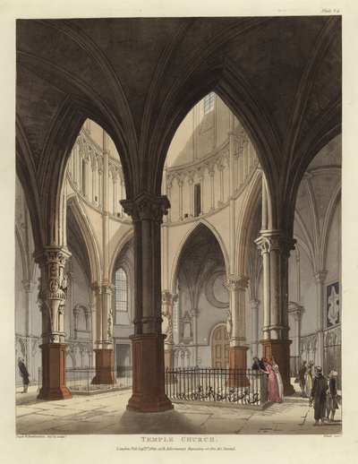 Tapınak Kilisesi by Pugin and Rowlandson