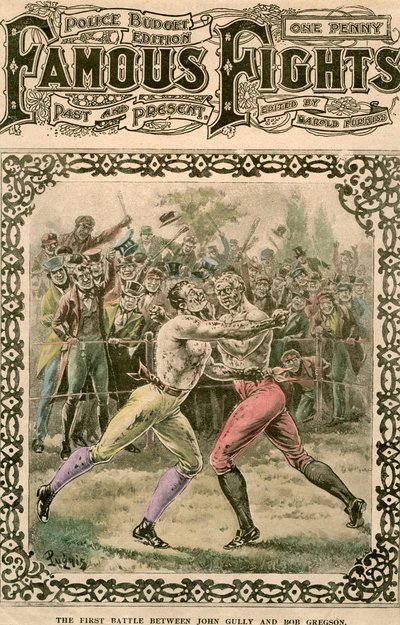 John Gully ve Bob Gregson arasındaki ilk savaş, 1807, 19. yüzyılın sonları veya 20. yüzyılın başlarında. by Pugnis
