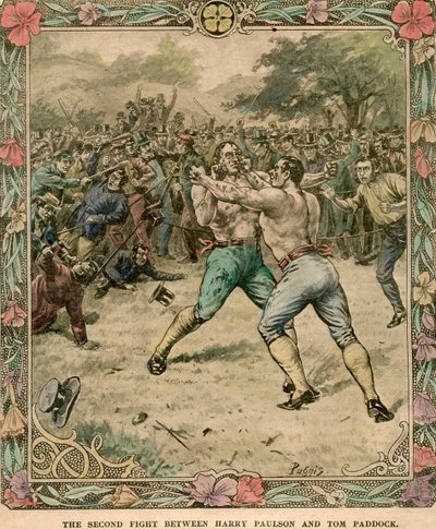 Harry Paulson ve Tom Paddock arasındaki ikinci kavga, 1851, 19. yüzyılın sonları veya 20. yüzyılın başlarında. by Pugnis