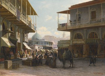 Tiflis manzarası, 1874 by Pjotr ​​​​Petrowitsch Wereschtschagin