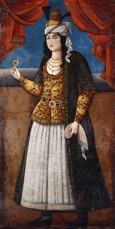Bir Hanımefendinin Portresi, c. 1850 by Qajar School