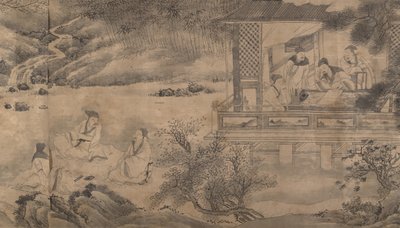 Orkide Köşkünde Şairler Buluşması, 1607 tarihli. by Qian Gong