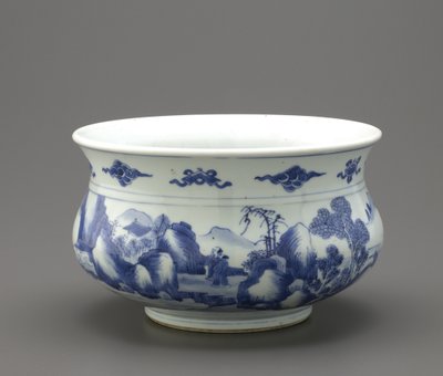 Tütsü brülörü, Jingdezhen, Jiangxi eyaleti (seramik) by Qing Dynasty Chinese School