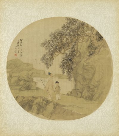 Figürlü manzara, 1883 by Qing Dynasty Chinese School