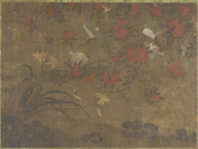 Nar Yiyen Papağanlar, 17.-18. Yüzyıl by Qing Dynasty Chinese School