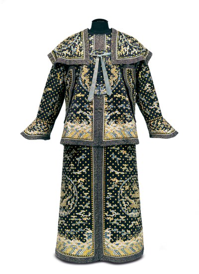 Nadir İmparatorluk muhafızlarının tören üniforması, Qianlong / Jiaqing dönemi (1736-1820) (ipek saten) (ayrıca bakınız) by Qing Dynasty Chinese School