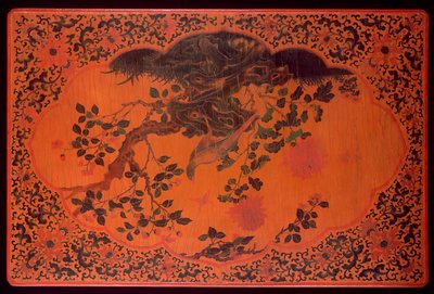 Masa Üstü, Kangxi dönemi (1662-1722) (laklı ahşap ve kenevir kumaş) (ayrıca bkz. 272135) by Qing Dynasty Chinese School