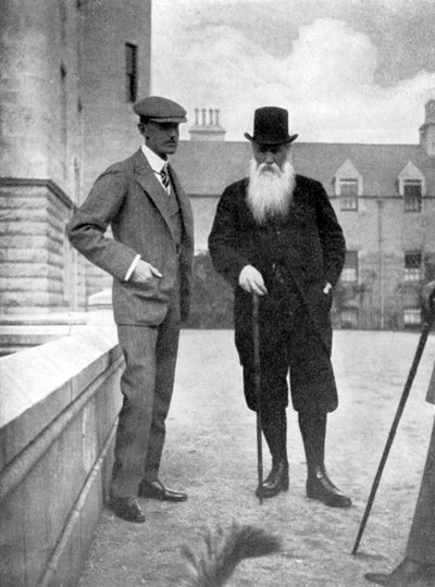 Sir Arthur Davidson ve Sir Dighton Probyn, 1908 by Queen Alexandra