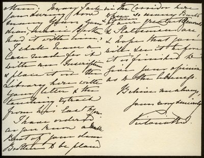 Kraliçe Victoria'dan Mary Augusta Gordon'a Mektup, Windsor Kalesi, 16 Mart 1885 by Queen Victoria