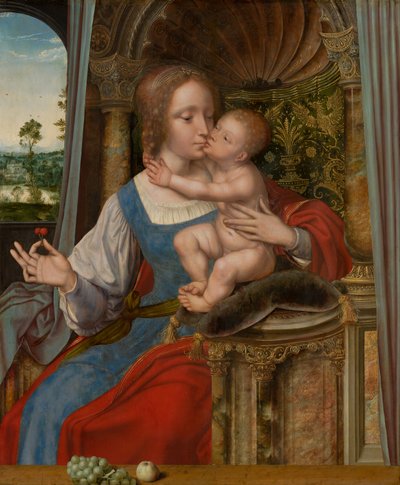 Madonna ve Çocuk, c.1525-30 by Quentin Massys or Metsys