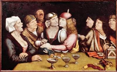 Düğün Sözleşmesi - Quentin Metsys (Matsys, Massys, Matsijs) (1466-1530), ahşap üzerine yağlı boya tablo by Quentin Massys or Metsys