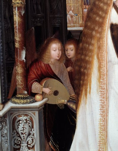 Üç Melekli Bakire ve Çocuk Tablosu Quentin Metsys (1466-1530) by Quentin Massys or Metsys