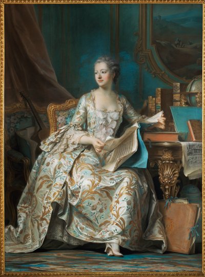 Pompadour, Markiz de (Jeanne Antoinette Poisson) (tablo) by Quentin de la Latour