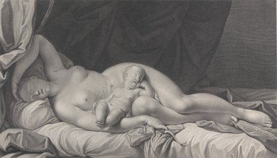Kupidinde Aşk Tanrısı ile Uyuyan Venüs, 1783. by Quirin Mark