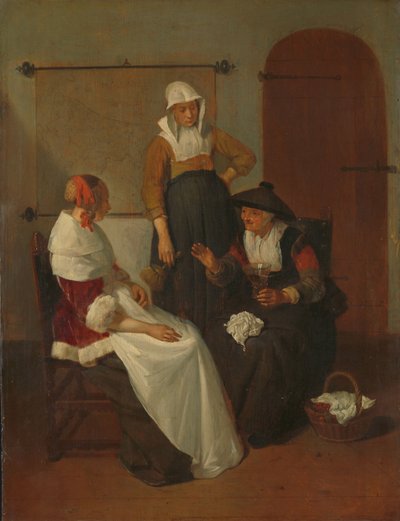 Gizli Sohbet by Quiringh Gerritsz. van Brekelenkam