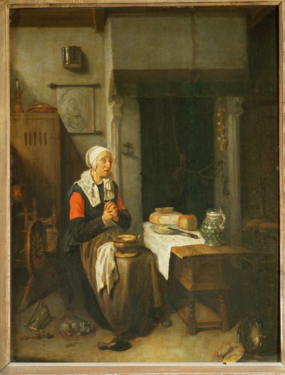 Dua etmek ... by Quiringh Gerritsz. van Brekelenkam
