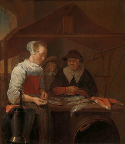 balık karısı by Quiringh Gerritsz. van Brekelenkam