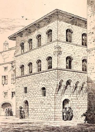 14. Yüzyıl Evi, Floransa, İtalya, 