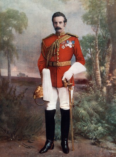Douglas Mackinnon Baillie Hamilton Cochrane, Dundonald 12. Earl, 1852-1935, 1902. by R Faulkner