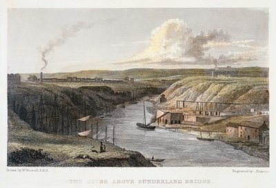 Sunderland Demir Köprüsü üzerindeki Aşınma, c1829. by R Francis