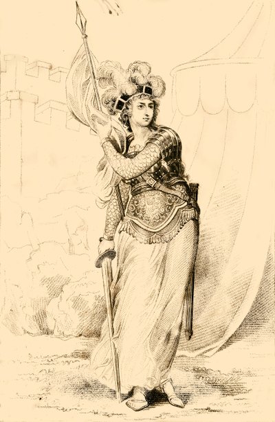 Joan DArc, Orleans Hizmetçisi, 1821. by R. Page