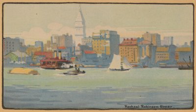 New York, 34. Cadde Feribotu, 1914. by Rachael Robinson Elmer