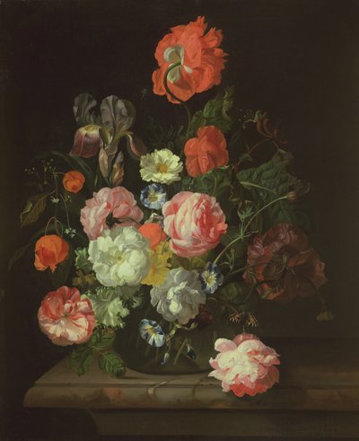 Cam vazoda çiçek by Rachel Ruysch