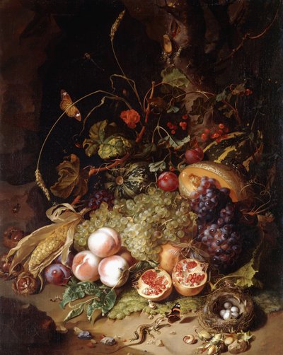 Meyve ve Böceklerle Natürmort, by Rachel Ruysch