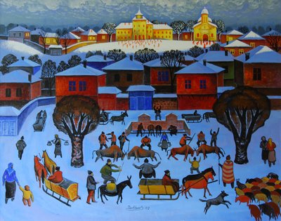 Sabah Erken, 2006 (tuval üzerine yağlı boya) by Radi Nedelchev