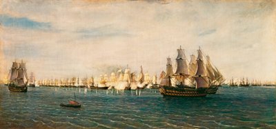 Trafalgar Savaşı, 21 Ekim 1805 by Rafael Monleon y Torres