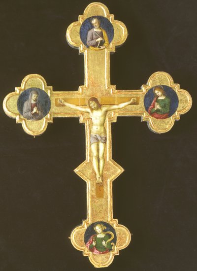 Fransisken Azizleri ile Alaylı Haç (rekto) by Raffaello