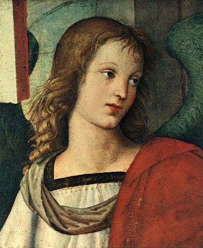 Bir Melek Başkanı, c. 1500 by Raffaello Sanzio Raphael